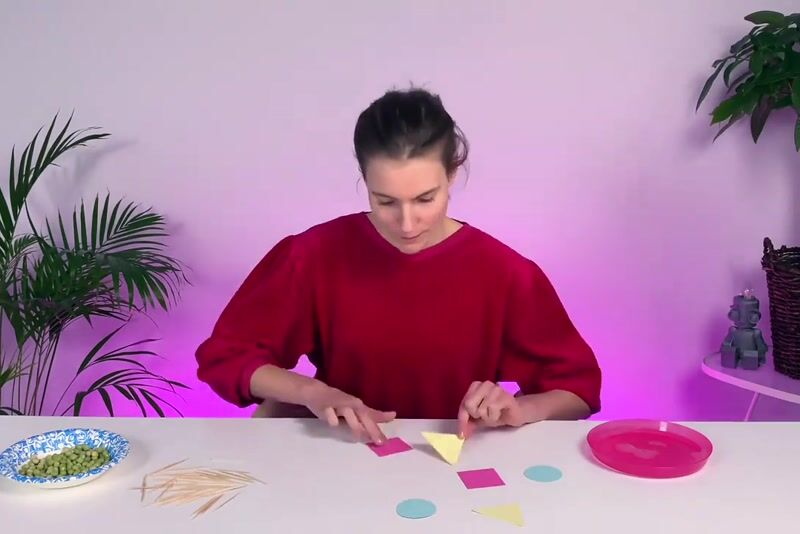 Fun science & arts experiment about shapes & more